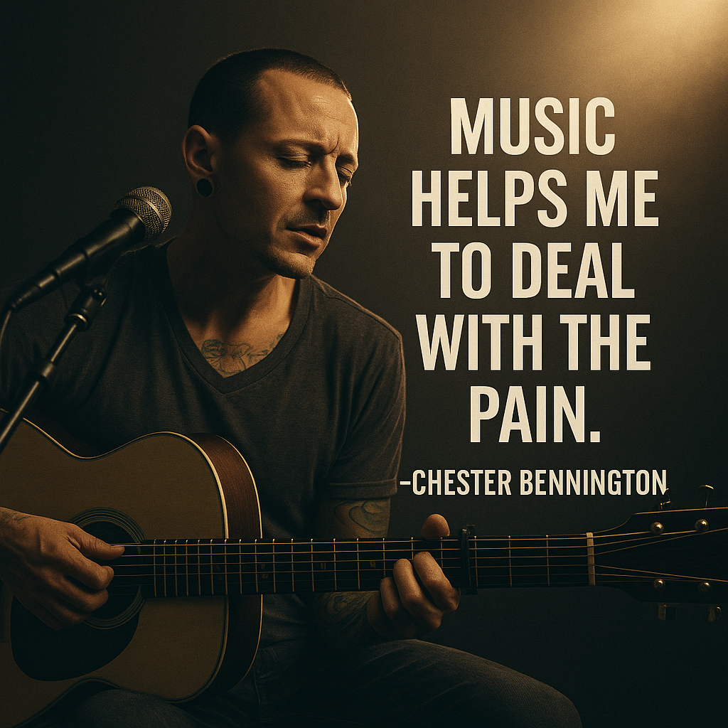 MUSIC HELPS ME TO DEAL WITH THE PAIN